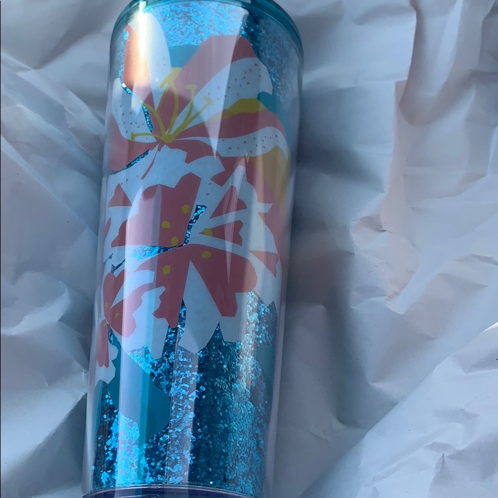 ⭐️SALE 🤩NEW STARBUCKS TUMBLER BLUE SPARKLE - Picture 6 of 13